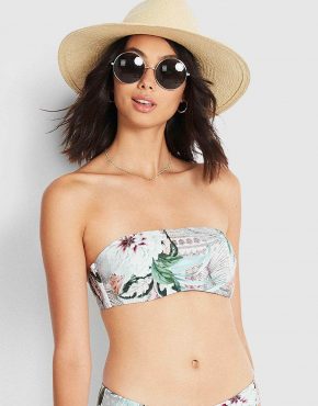 Seafolly Bandeau | Le Paradis Bandeau Bikini Top Ecru – Womens