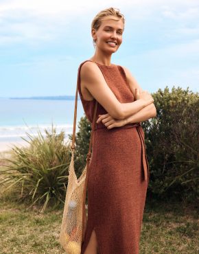 Seafolly Beach Dresses | Voyage Knit Dress Bronze – Womens
