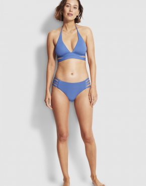 Seafolly Halter | Active Halter Bikini Top Marina Blue – Womens