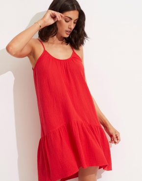 Seafolly Beach Dresses | Double Cloth Day Dress Chilli – Womens
