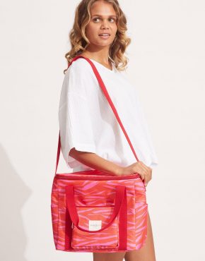 Seafolly Beach Bags | Skin Deep Cooler Bag Mandarin Red – Womens